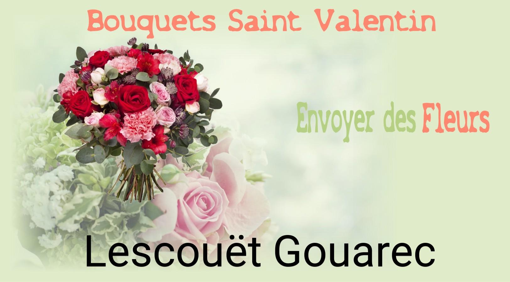 Roses de Saint-Valentin livrées à Lescouët-Gouarec